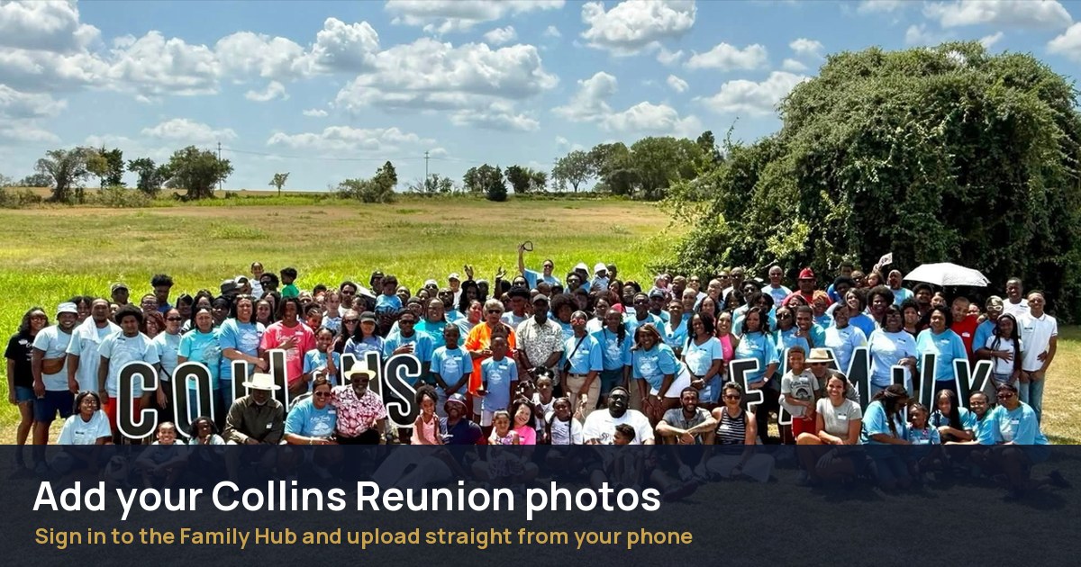 The Collins family together at the 2026 reunion in Elgin, Texas
