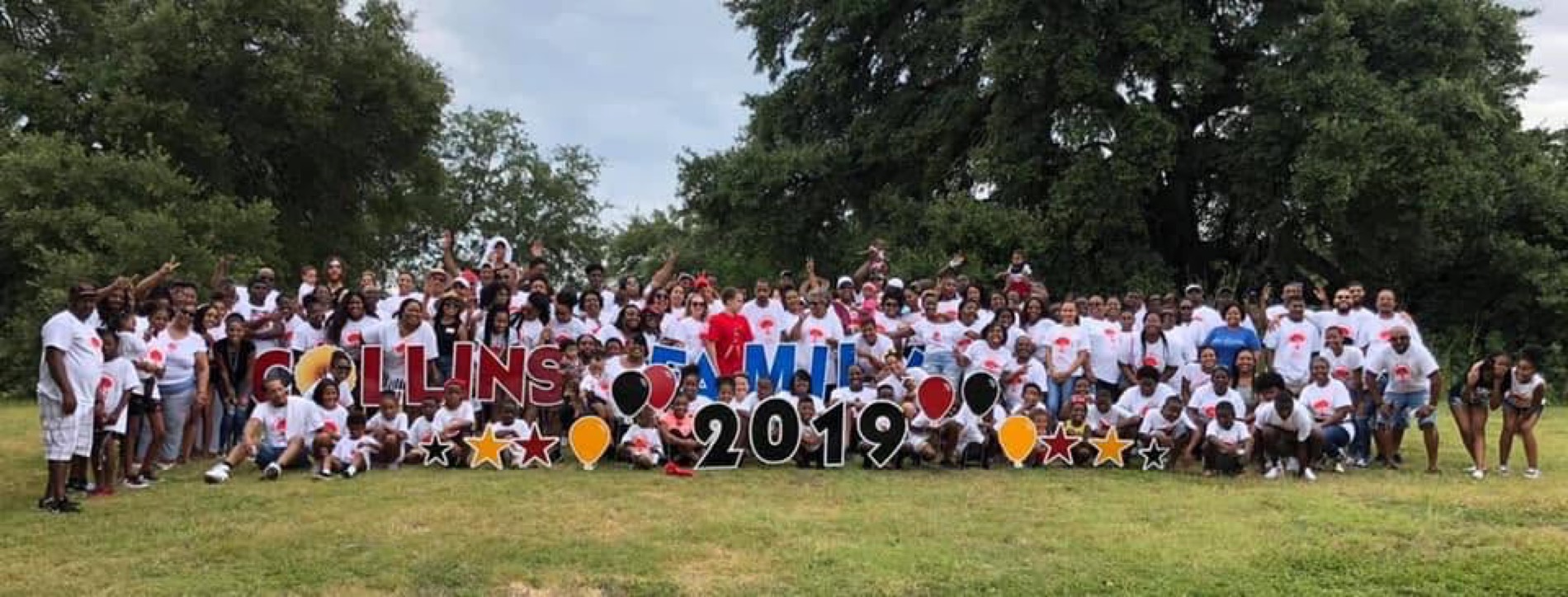 Collins Family Reunion 2019 — the whole family together